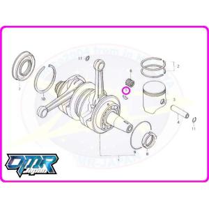 DMRーJAPAN マフラーガスケット [2個入り] NSR250R MC16 MC18 MC21