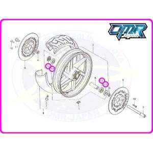 NTN 高耐久性 LLU ホンダ NSR250R (MC16) 用 前後 ホイール ベアリング