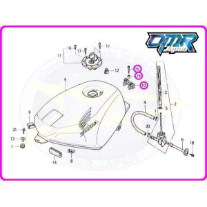 【新品】 リアタンクラバーセット MC18 MC21 MC28 17613-KV3-700 9032...