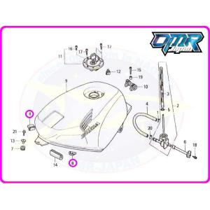 【新品】 左右タンクラバー MC21 MC28 17512-MN8-000