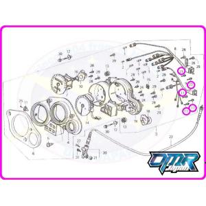 新品】 ノブ＆ビス (メーター/トリップ) NSR250R MC16 MC18 MC21 : DMR