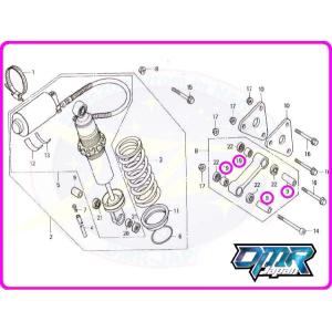 【新品】 ベアリング＆クッションカラー (リアサス リンク) NSR250R MC16 MC18 M...