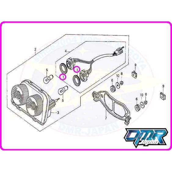 【新品】 シールガスケット (テールランプ) NSR250R MC18 MC21 MC28