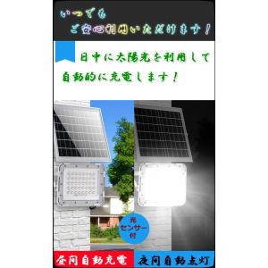 最新!警告機能付!ソーラー超輝度LED投光器 ...の詳細画像2