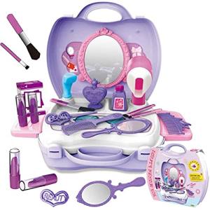 CORPER TOYS メイクおもちゃ おままごと お化粧セット おもちゃ メイクアップ メイクセット コスメティック 女の子向け 収納トランク