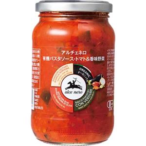 ALCE NERO(アルチェネロ) 有機 パスタソース トマト&amp;香味野菜 350g (オーガニック イタリア産 添加物不使用 3~4人前)