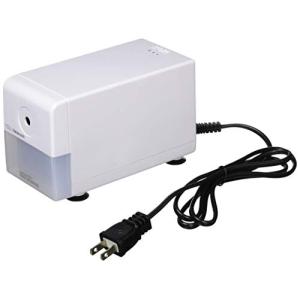 ナカバヤシ 電動 鉛筆削り スリムタイプ ホワイト DSZ-101W