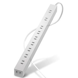エレコム 電源タップ 雷ガード 10個口 1m ほこりシャッター
