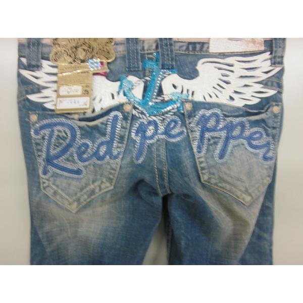 レッドペッパーレデースセミバギーデニム＃5449