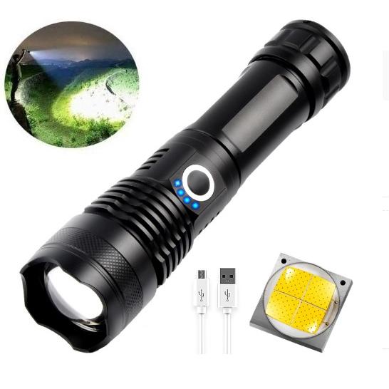 懐中電灯 LED 強力 軍用 小型 最強 充電式 充電 防水 ランタン USB充電式 防災 軍用 ア...