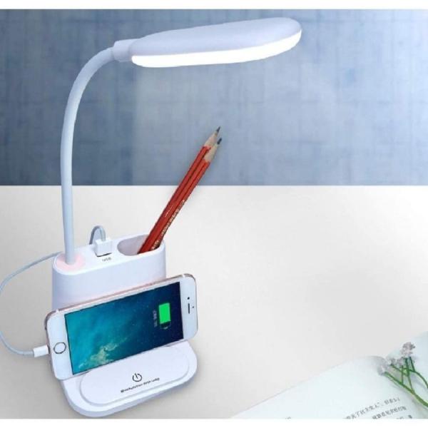 デスクライト LED 子供 おしゃれ 学習机 目に優しい 充電式 USB コードレス 電気スタンド ...