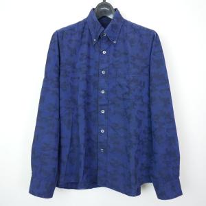 SOPHNET. ソフネット CAMOUFLAGE OVER PRINT FLANNEL CHECK B.D SHIRT