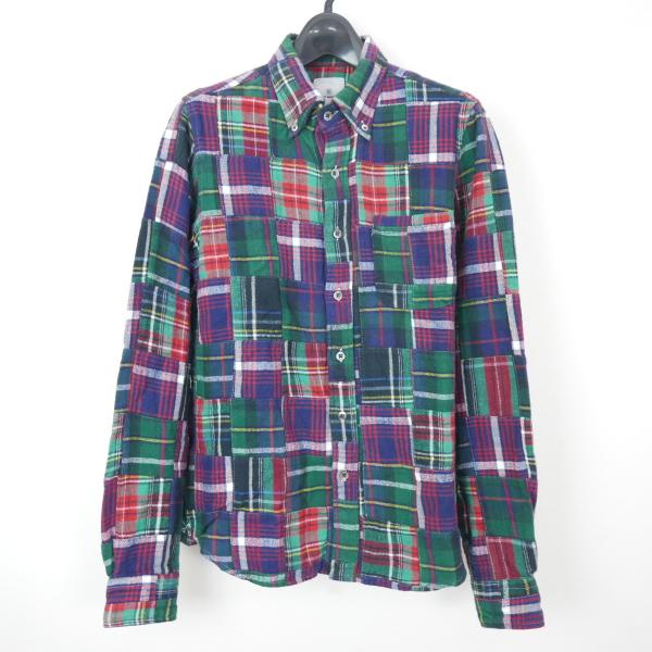 uniform experiment PATCH WORK FLANNEL CHECK B.D SH...