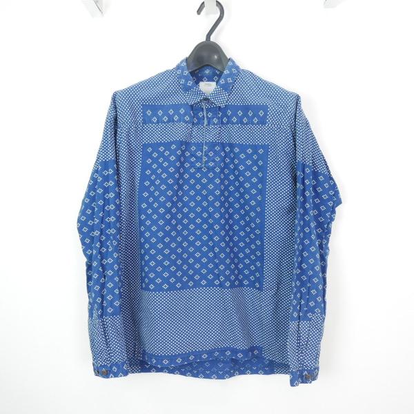 visvim ビズビム KERCHIEF DOTS TUNIC SHIRT リネン混 コットン 長袖...