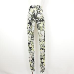 19AW 19FW THE Dallas ザ ダラス dallas leggings ポリエステル 花柄プリント レギンス スパッツ 裾フリル BLACK 1｜dndiversion