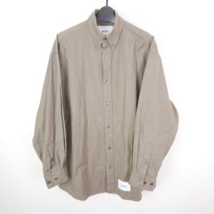 21AW WTAPS ダブルタップス BD 01 LS / COTTON OXFORD ボタンダウン 長袖コットン オックスフォード シャツ OLIVE X01 212TQDT-SHM01｜dndiversion