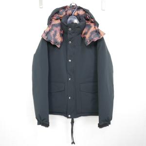 18AW 18FW uniform experiment REVERSIBLE HOODED DOWN BLOUSON レオパード ヒョウ柄 リバーシブル ダウン ブルゾン ジャケット BLACK 1｜dndiversion