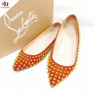 Christian Louboutin SPIKES FLAT スタッズ フラットシューズ 38｜dndiversion