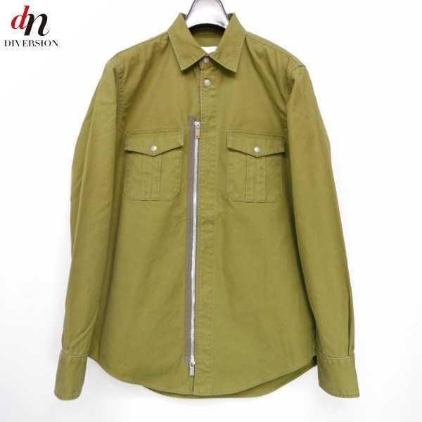 17SS The Letters ザ レターズ Military Ventile Zip Shirt...