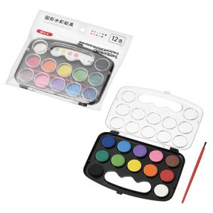 固形水彩絵具　/ステーショナリー/事務用品/文具/景品/粗品/ノベルティ　★ロット割れ不可　10個単位でご注文願います　200個単位で送料無料