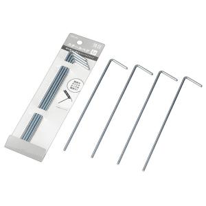 スチールペグ4P　/アウトドア/行楽/ピクニック/レジャー/最安/景品/販促/プレゼント　★ロット割れ不可　10個単位でご注文願います　200個単位で送料無料