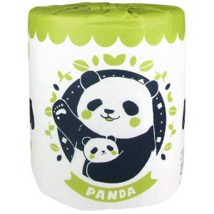 アニマルシリーズ1ロール パンダ　/おもしろ/動物/トイレットペーパー/トイレットロール/景品/粗品/販促品　★ロット割れ不可　100個単位でご注文願います