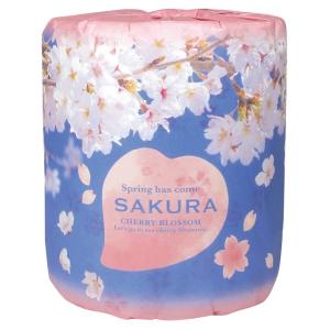 桜1ロール　/衛生/トイレットペーパー/トイレットロール/最安/挨拶/景品/粗品/ノベルティ/販促/プレゼント　★ロット割れ不可　100個単位でご注文願います