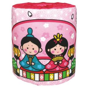 ひなまつり1ロール　/衛生/トイレットペーパー/トイレットロール/最安/挨拶/景品/粗品/販促/プレゼント　★ロット割れ不可　100個単位でご注文願います