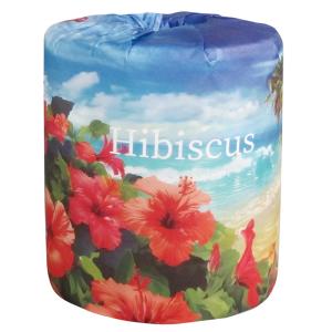 ハイビスカス1ロール　/トイレットペーパー/トイレットロール/衛生/景品/粗品/販促/プレゼント　★ロット割れ不可　100個単位でご注文願います