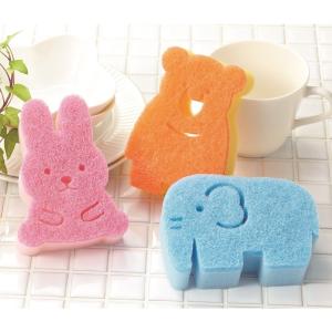 アニマル キッチンスポンジ　/衛生/キッチン用品/スポンジ/たわし/水回り/景品/粗品　★ロット割れ不可　150個以上でご注文願います　580個以上で送料無料