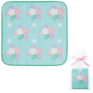 さくら模様ハンドタオル　/春/景品/粗品/販促品/プレゼント　★ロット割れ不可　100個以上でご注文願います　360個以上で送料無料
