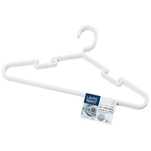 LAUND ROMAT プレーンハンガー3本組　★ロット割れ不可　80個単位でご注文願います