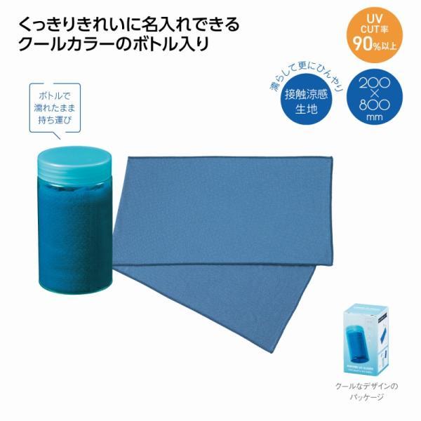 ヒンヤリUVガード ボトル入クールタオル　/クールタオル/熱中症対策/接触冷感/ひんやり/涼感/冷却...
