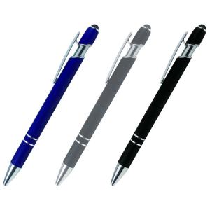 メタルラバータッチペン　/ステーショナリー/文具/事務用品/景品/粗品/ノベルティ/プレゼント　★470個以上で送料無料