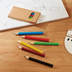ミニ色鉛筆6本セット /ステーショナリー/文具...の詳細画像1