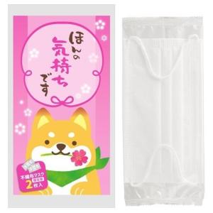 ほんの気持ち 不織布マスク（個包装2枚入り）　/衛生/感染予防/除菌/清潔/対策　★ロット割れ不可　240個以上でご注文願います　480個以上で送料無料