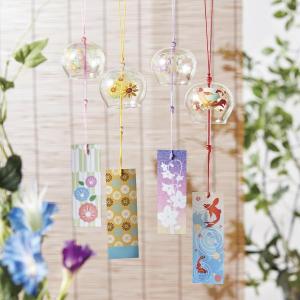 暗闇で光る！風鈴 陶器/ 夜光丸風鈴（大）花火 /夏のインテリア 涼風