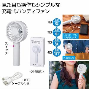 ヒロ・コーポレーション ハンディファン レギュラータイプ USB-C充電