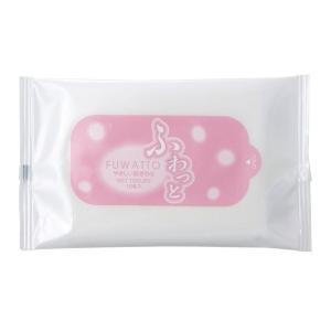ふわっと ウェットティッシュ10枚入　/衛生/景品/粗品/ノベルティ/販促品/プレゼント　★ロット割れ不可　500個単位でご注文願います