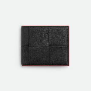 ボッテガ・ヴェネタ BOTTEGA VENETA カセット コインパース付き二つ折りウォレット 749455VCP141157 ブラック｜dnfal