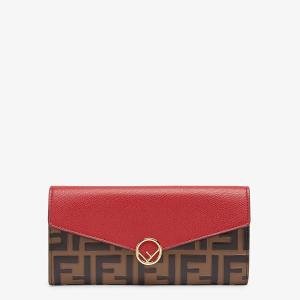 フェンディ FENDI エフ イズ フェンディ コンチネンタル財布 8M0251AAIIF13VJ レッド｜dnfal