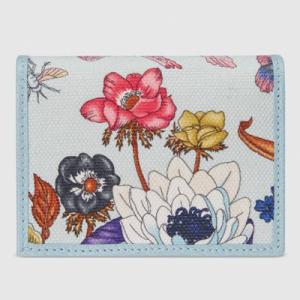 日本限定 グッチ Gucci フローラ プリント カードケース 9zjaj 4987 ライトブルー ギフト Andwaffles Com