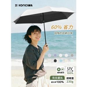 konciwa TierFold Series 6本骨 100cm 最強自動開閉傘 段階収納式の折りたたみ傘 晴雨兼用傘 完全遮光100% UVカット 日傘 正規代理店