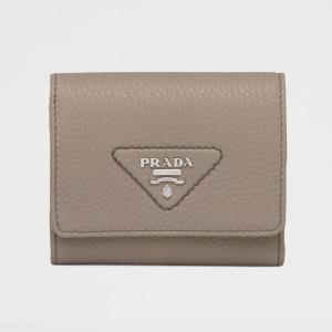 プラダ PRADA ヴィッテロダイノレザー ミニ財布 1MH043_2BBE_F0572 グレー｜dnfal