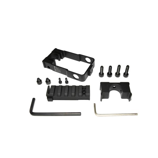 KM企画 DNR マルイ電動 MAC10専用 フレームロックマウントシステム マルイ製 サポートレイ...