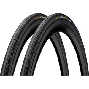 Continental コンチネンタル UltraSport3 ウルトラスポーツ3 クリンチャー 700x25C FB Black-Black 2本セット 並行輸入品｜dntj-store