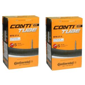 コンチネンタル(Continental) MTB 仏式チューブ 27.5x1.75-2.5(47-584/62-584) バルブ長42mm 2本セット 並行輸入品｜dntj-store