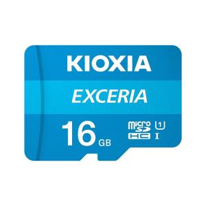 【フラッシュメモリ カード】 Kioxia(キオクシア) MicroSDHC 16GB UHS-I class10 (LMEX1L016GG2)｜do-mu