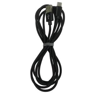 lazos(ラゾス) USB Type-C 3A急速充電&データ通信ケーブル 2m ブラック (L-TC3-BK2)｜do-mu