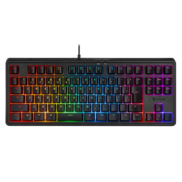 CENTURY | センチュリー RACEN CRC-GMBKRGB02 メンブレンゲーミングキーボ...